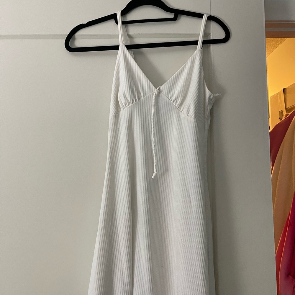 Forever 21 White Ribbed dress